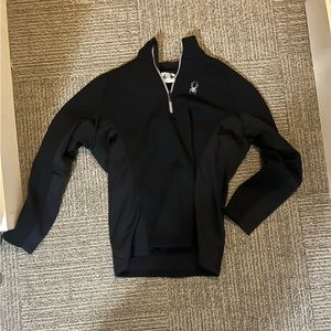 Men’s Black Spider Quarterzip